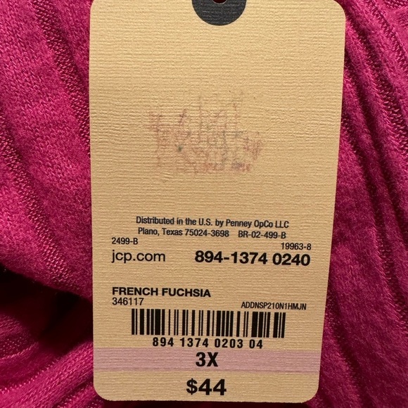 St Johns Bay V Neck Long Sleeve Tunic Sweater - Picture 5 of 5